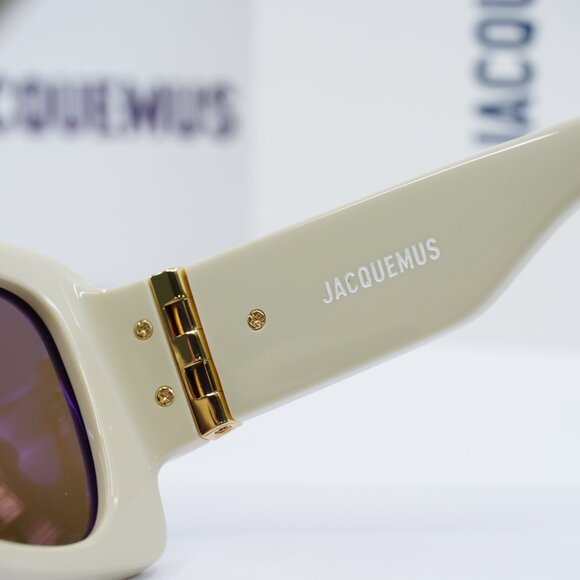 Jacquemus CROISIERE JAC/60 C2 Square Sunglasses - Beige\Brown - Picture 8 of 11